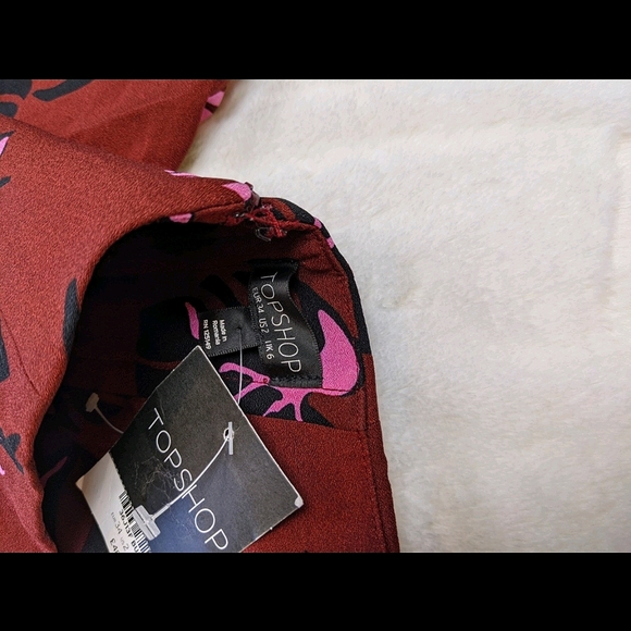 NWT Topshop Tropical Bandeau Playsuit - Picture 8 of 8